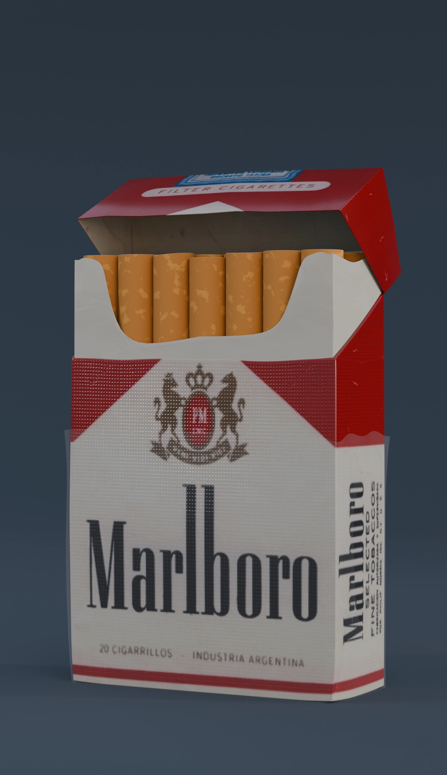 Cigarette pack detail